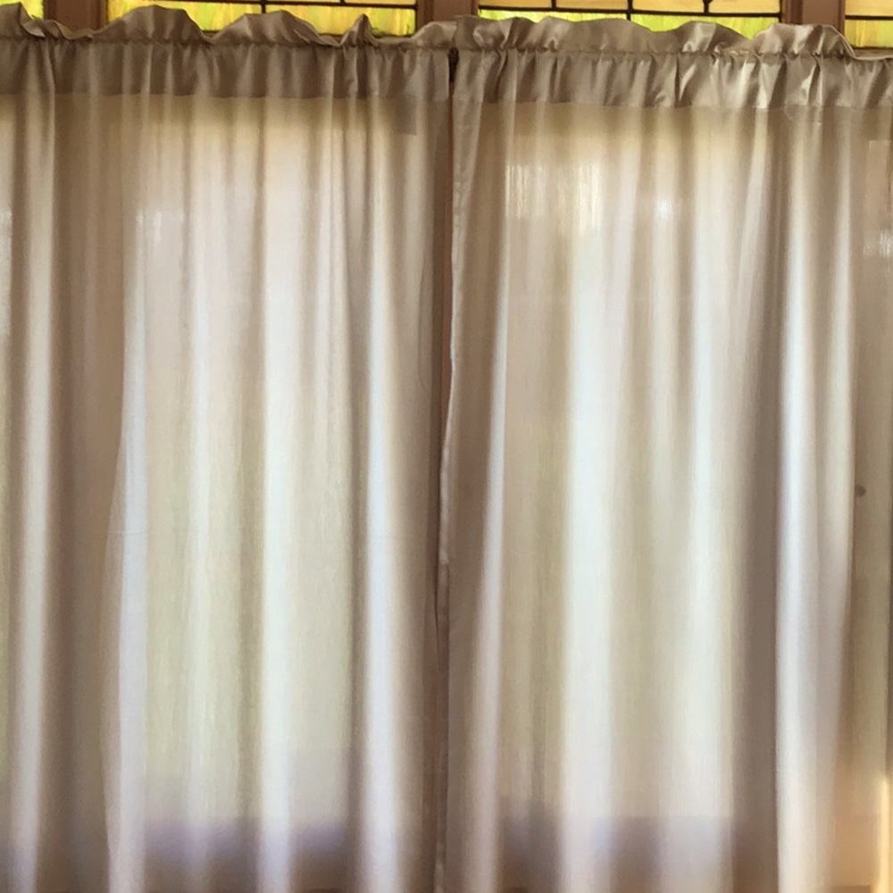Light Tan Curtains  - 4 panels